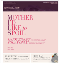 Mother's Day Email Promotion Round Up