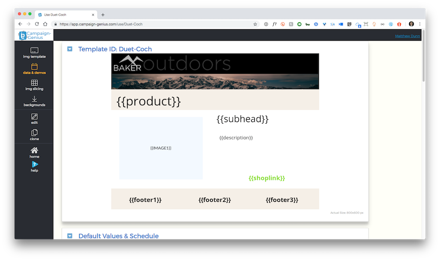 Template Many Dynamic FIelds